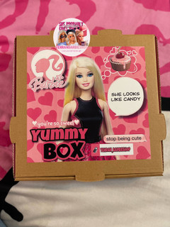 باکس پیتزایی صورتی Yummy box