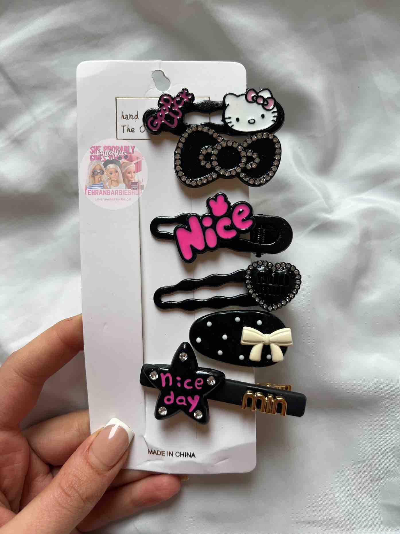 گیره سر شش‌تایی کیتی مشکی